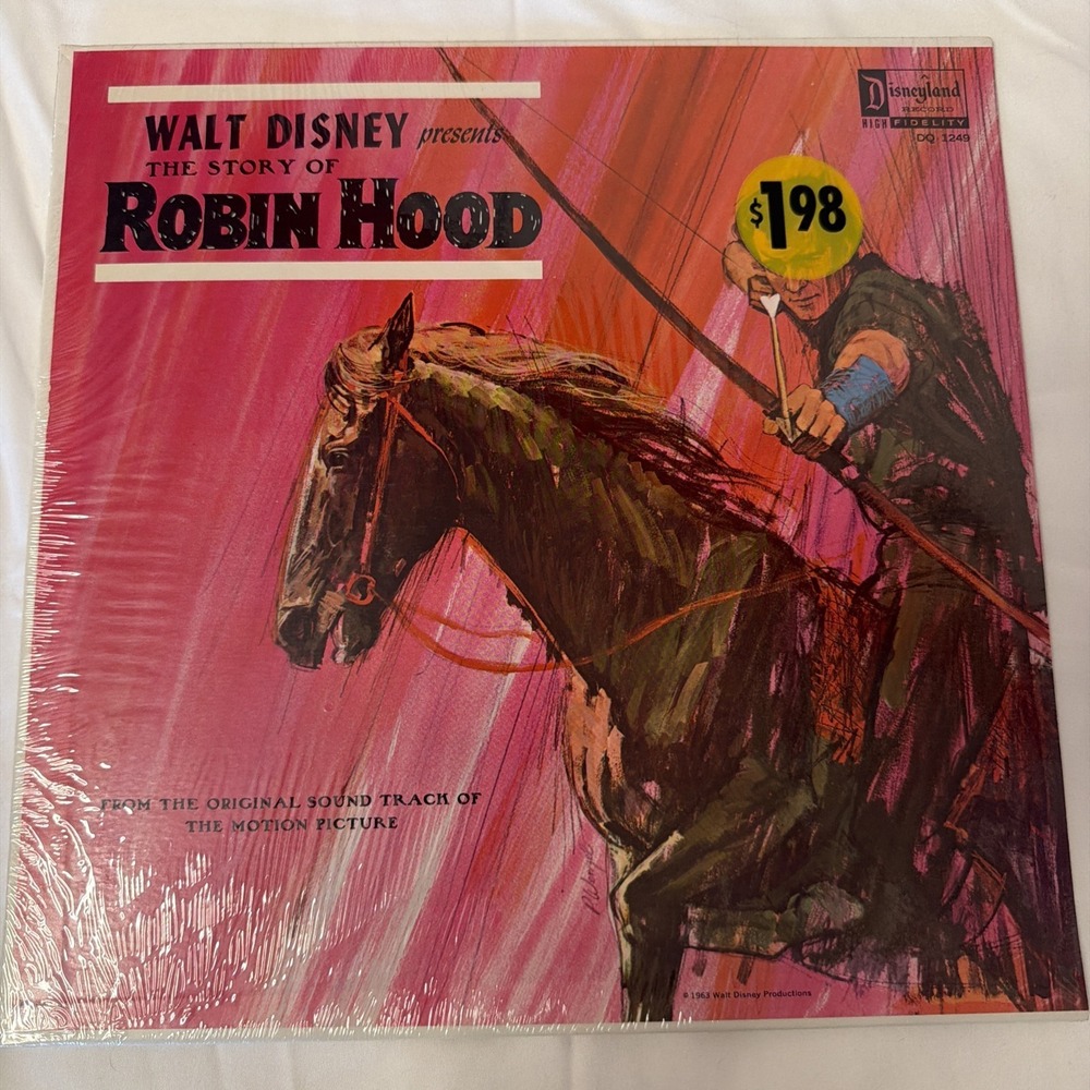 Walt Disney The Story Of Robin Hood Vintage Vinyl Record LP Rare Sealed DQ1249 - Picture 13 of 16